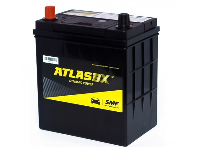 Аккумулятор автомобильный ATLAS AX SMF46B19R 44Ah 400A ПП (187х127х220)