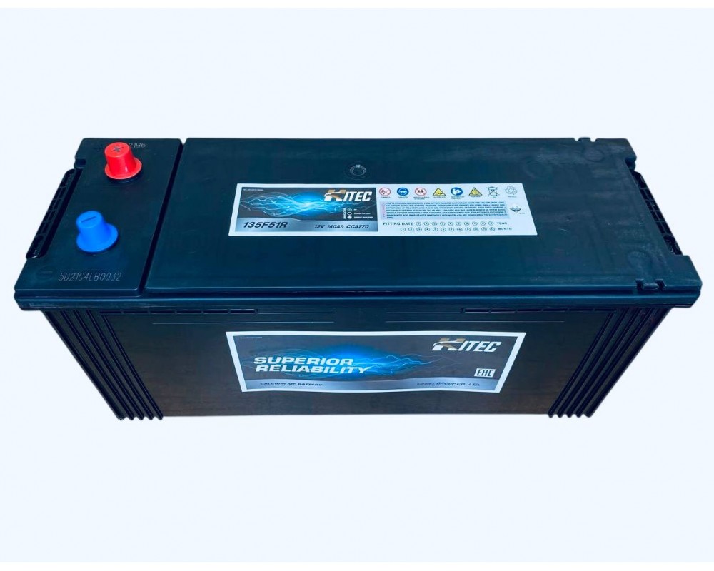 Аккумулятор Hitec 135F51R пп 140Ач 850А 506х182х233 конус [F51]