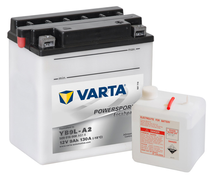 Аккумулятор мото Varta Freshpack 509016008 (YB9L-A2) 9 Ач