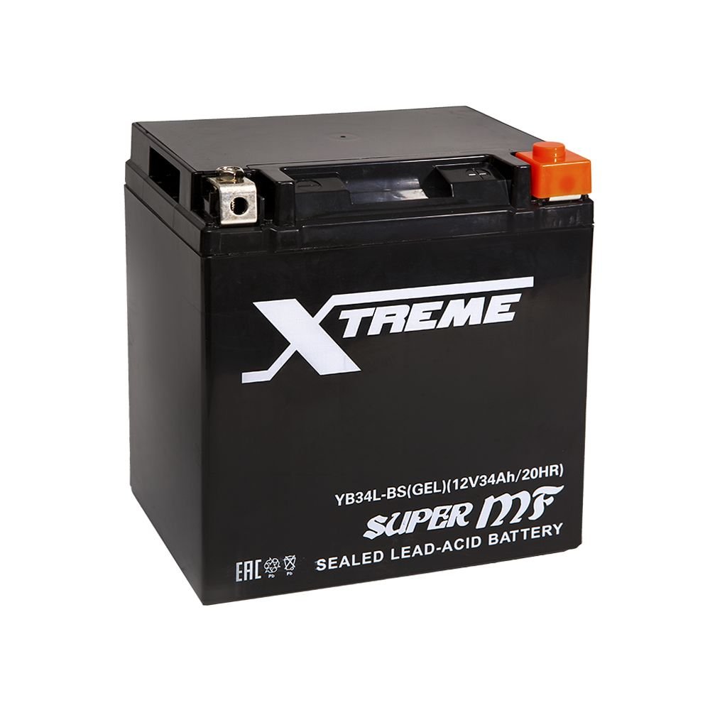 Аккумулятор мото Xtreme YB34L-BS GEL 33Ah 300A ОП (168x126x175)