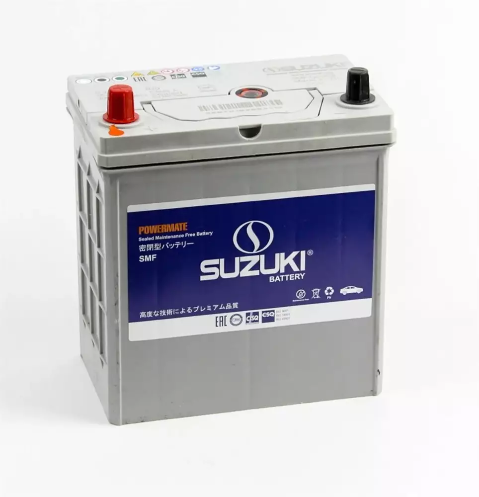 Аккумулятор автомобильный SUZUKI 6СТ-35.1 35B20R 35.0 Ah 305 A ПП (197x127x227) B20R