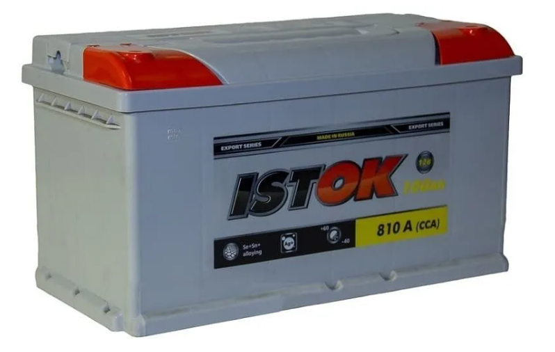 Аккумулятор автомобильный ИСТОК 100Ah 810A ОП (353х175х190) L5