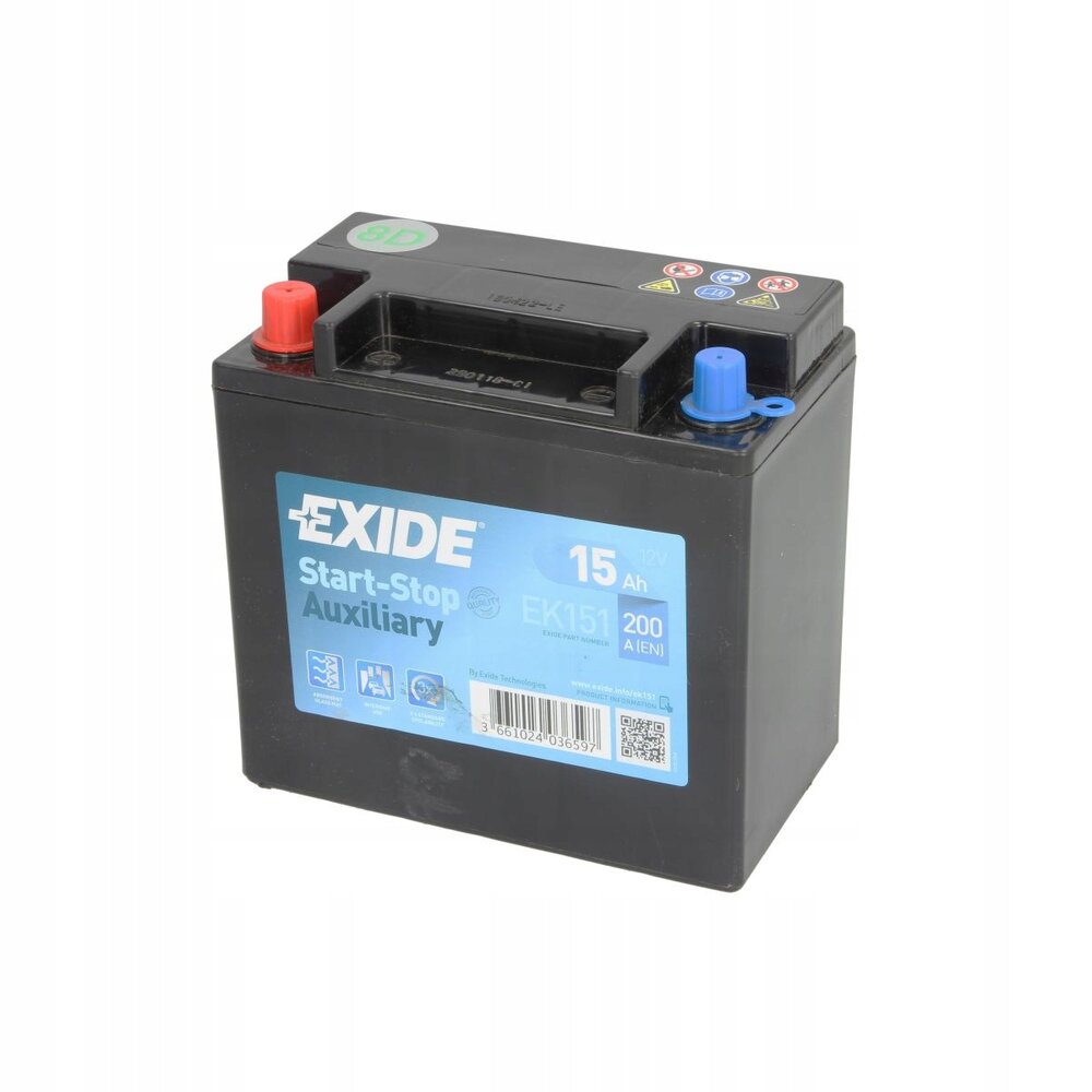 Автомобильный аккумулятор EXIDE AUXILIARY EK151 15 Ач