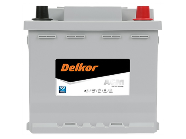 Аккумулятор автомобильный DELKOR AGM 50 Ah 520 A L1 (206х174х190) ОП