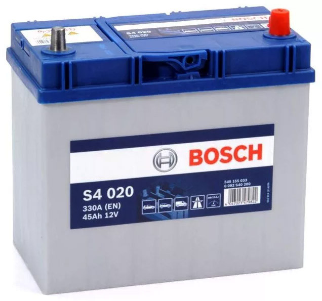 Аккумулятор автомобильный Bosch S4 020 6СТ-45 обр. (60B24L)