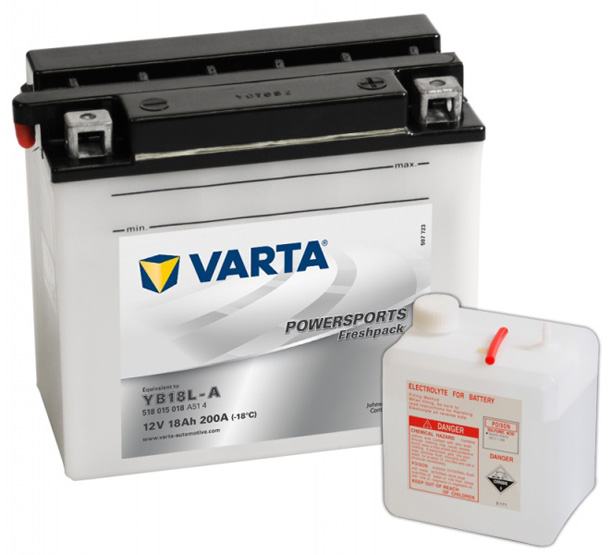 Аккумулятор мото Varta 518 015 018 (YB18L-A) 18 Ач