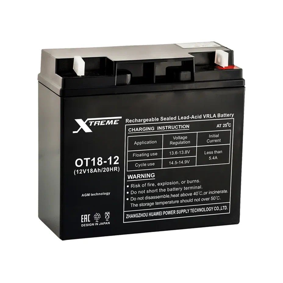 Аккумулятор ИБП Xtreme OT18-12 VRLA 12V 18Ah (181x77x167)
