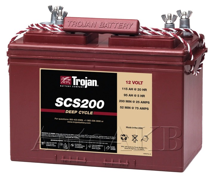 Аккумулятор лодочный Trojan SCS200 12V (с жидким электролитом) 115 Ач