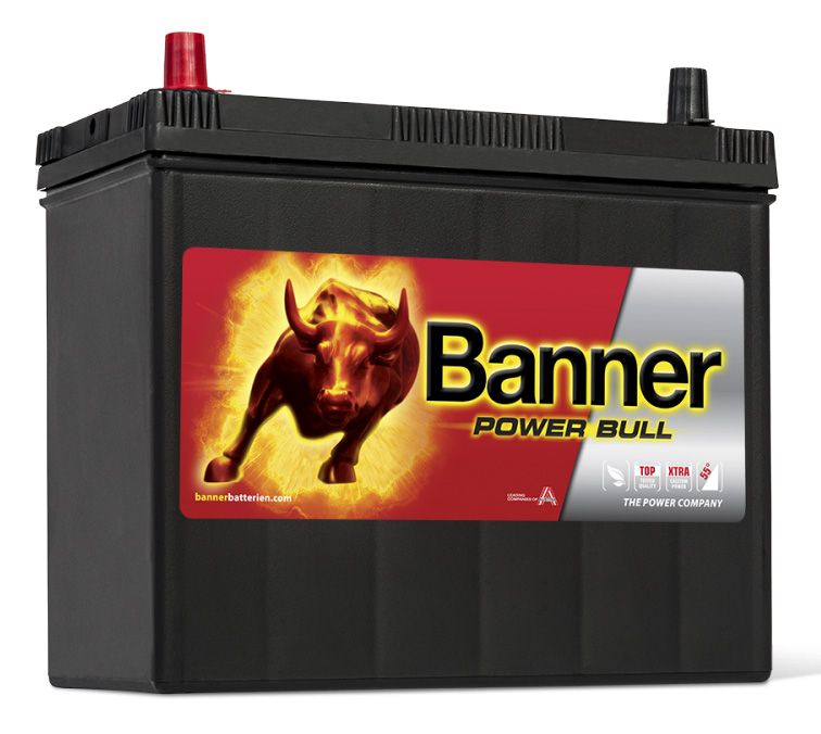 Аккумулятор автомобильный BANNER Power Bull ASIA P45 24 6СТ-45 Ач прям. (60B24R)