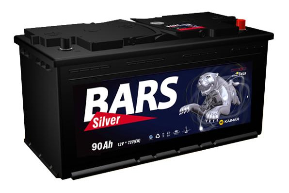 Аккумулятор автомобильный Bars Silver 6СТ-90 Ач обр.
