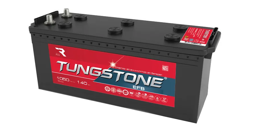 Аккумулятор грузовой TUNGSTONE EFB 6СТ -140А.ч 1050А ПП (513x189x223) D4