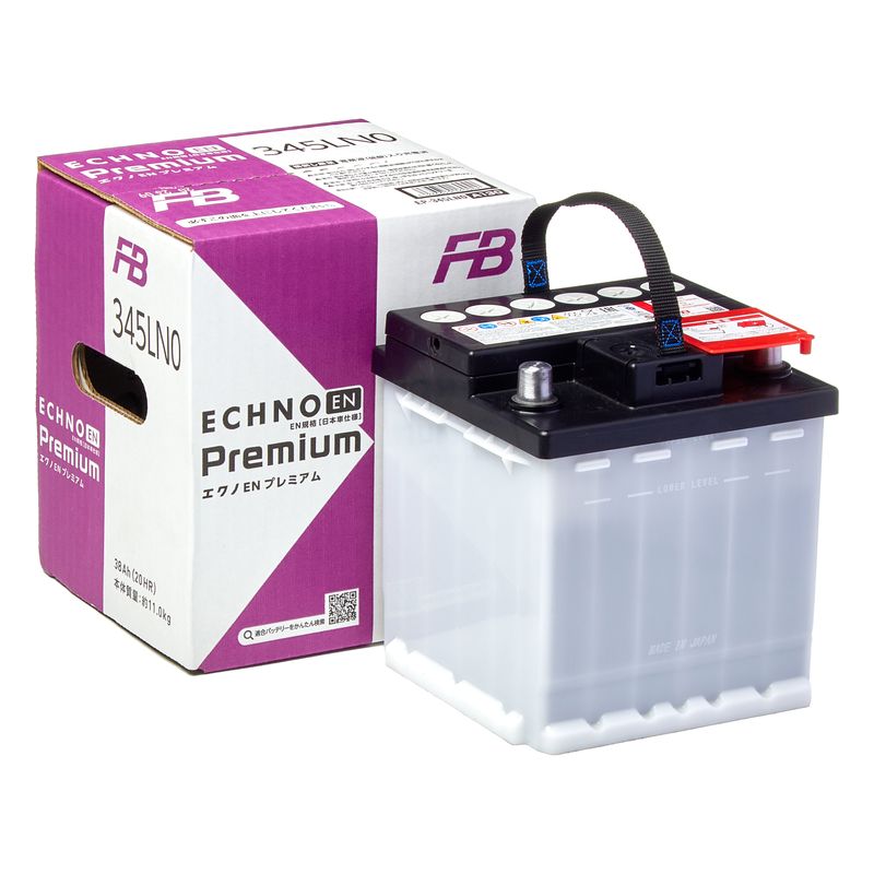 Аккумулятор автомобильный Furukawa Battery ECHNO 345LN0 EFB 6СТ-38 Ач обр.