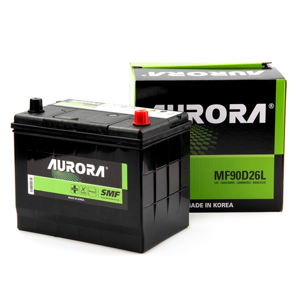 Аккумулятор автомобильный AURORA JIS MF-80D26L 70А/ч 600А ОП (257х172х220) D26L