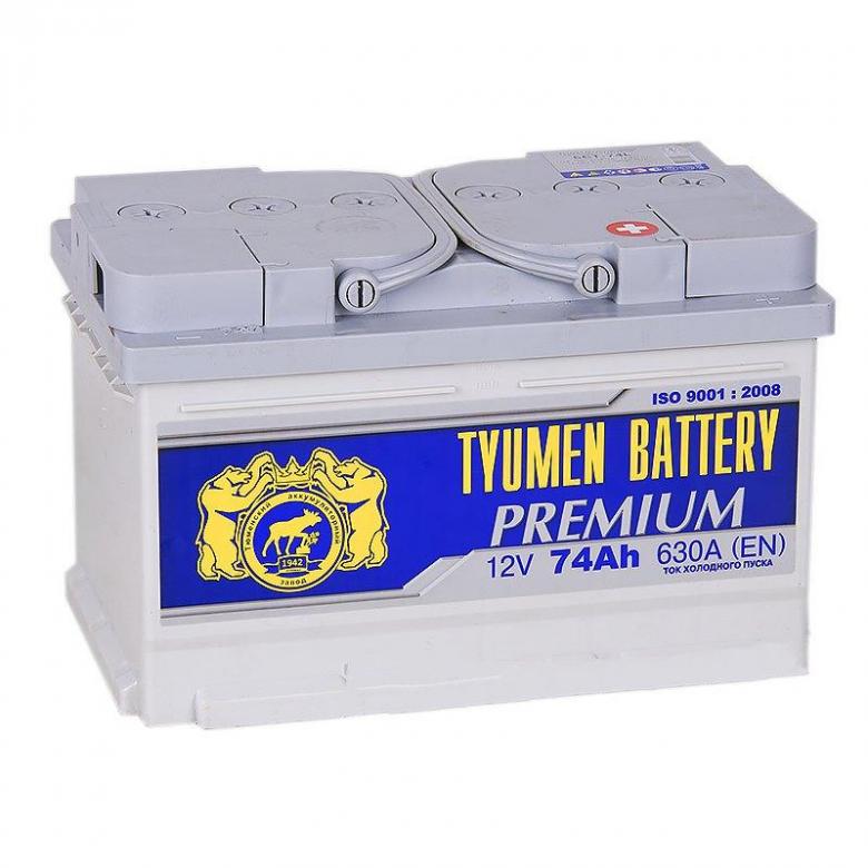 Аккумулятор автомобильный TYUMEN BATTERY PREMIUM 6СТ-74 Ач низ обр.