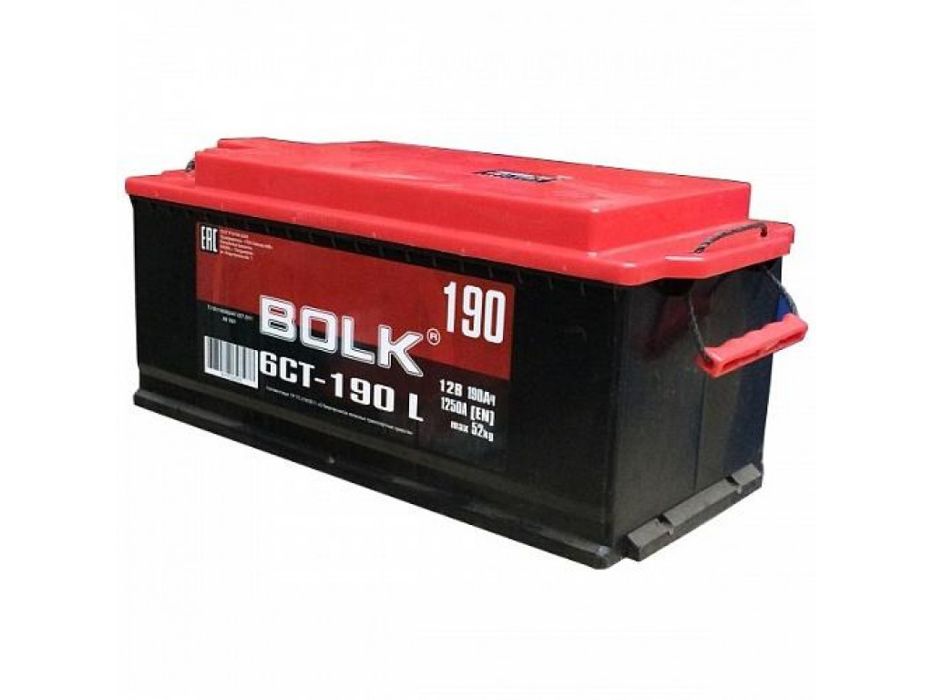 Аккумулятор грузовой Bolk Россия 6СТ-190 Ач R+