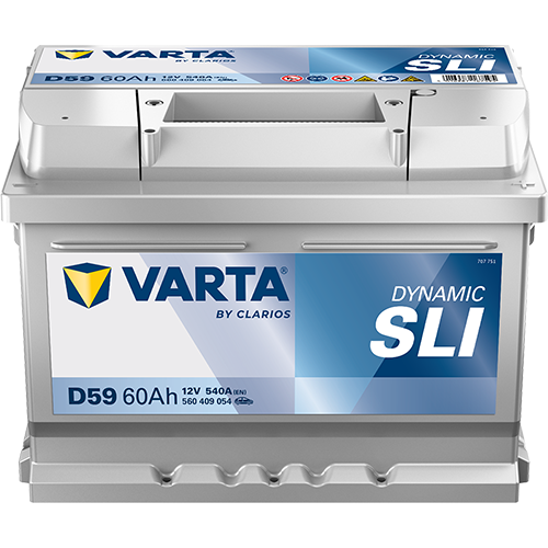 Аккумулятор автомобильный Varta Dynamic SLI D59 6СТ-60 Ач обр.LB2