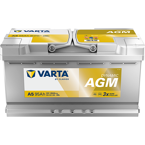 Аккумулятор автомобильный Varta Dynamic AGM A5 595 901 085  6СТ-95 обр.
