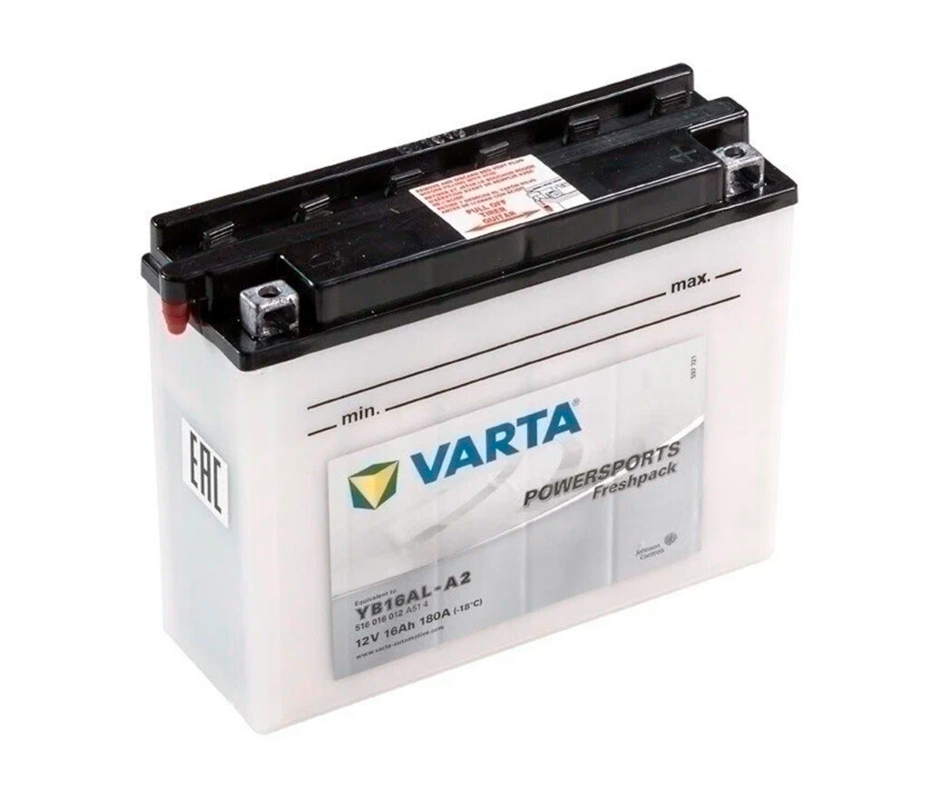 Аккумулятор для мотоцикла VARTA FP 516 016 018 (205х72х164)  16 Ач