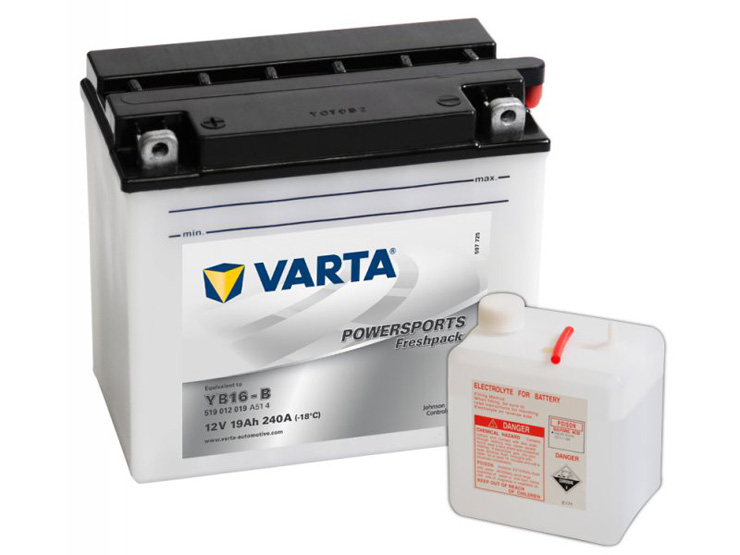 Аккумулятор мото Varta 519 012 019 (YB16-B) 19 Ач