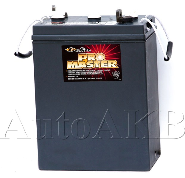 Аккумулятор тяговый Deka 9С11 6V 3СТ-250 Ач пр/обр.