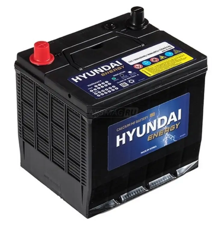 Аккумулятор автомобильный Hyundai DF60L 6СТ-60 Ач прям.