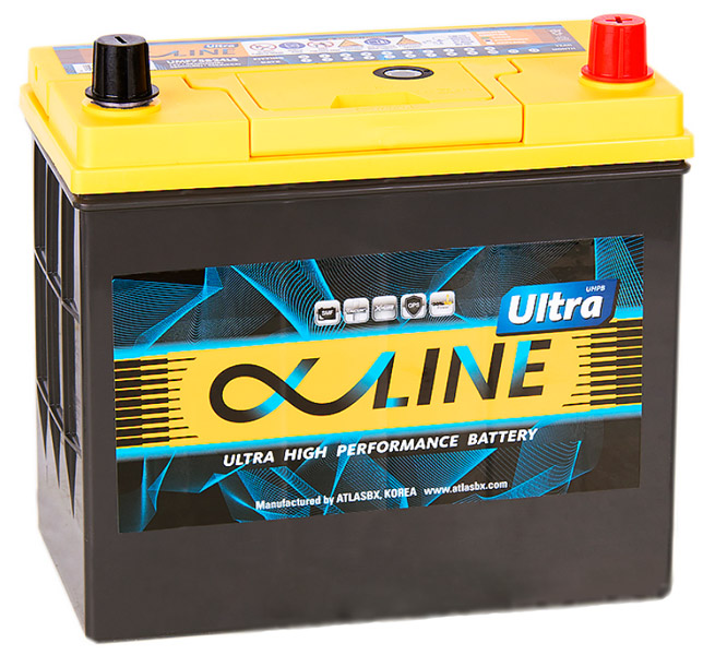 Аккумулятор автомобильный AlphaLINE Ultra 75B24LS 6СТ-59 Ач обр.