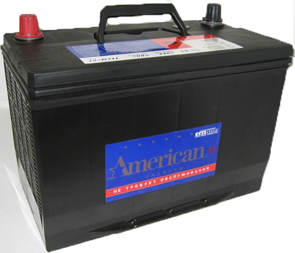 Аккумулятор автомобильный American 86610 6СТ-75 Ач прям.