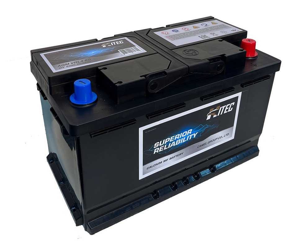 Аккумулятор автомобильный HITEC AGM VRL4 80 80Ah 800A оп