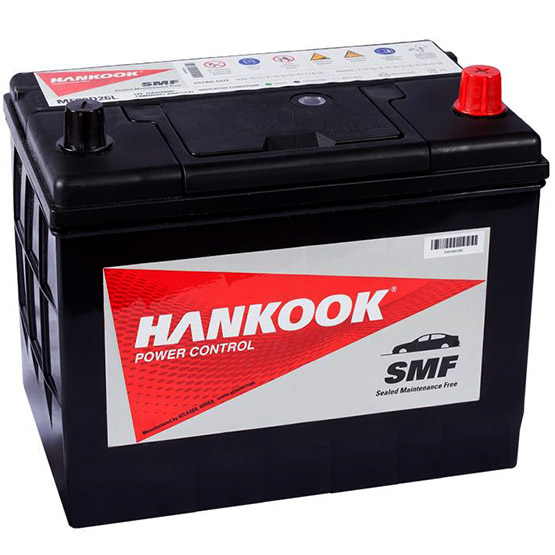 Аккумулятор автомобильный HANKOOK 90D26L 6СТ-72 Ач обр. с бортом