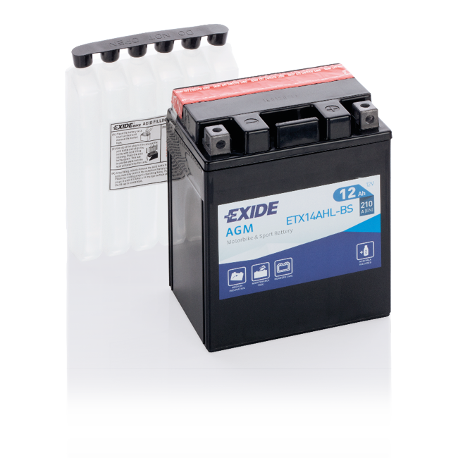 Аккумулятор EXIDE AGM ETX14AHL-BS 12 Ач