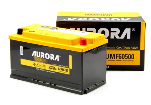 Аккумулятор автомобильный AURORA DIN ULTRA UMF-60500 105 А/ч 850А ОП (353х174х190) L5