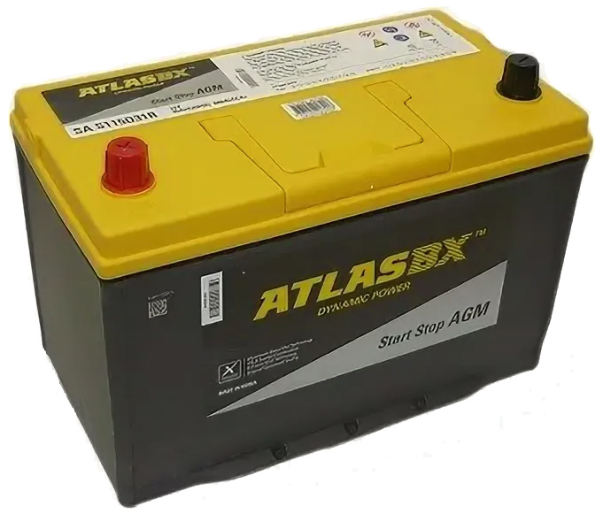 Аккумулятор автомобильный ATLAS BX AGM S115D31R 6СТ-90 Ач прям. (Start-Stop)