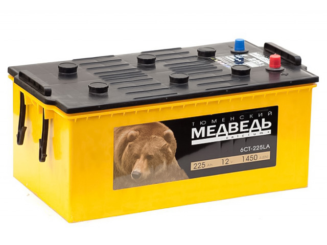 Аккумулятор автомобильный Тюменский Медведь 225 Ah 1300 A ОП (518х274х236) D6