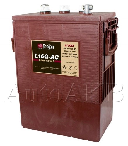 Аккумулятор тяговый Trojan L16G-AC 6V (с жидким электролитом) 390 Ач