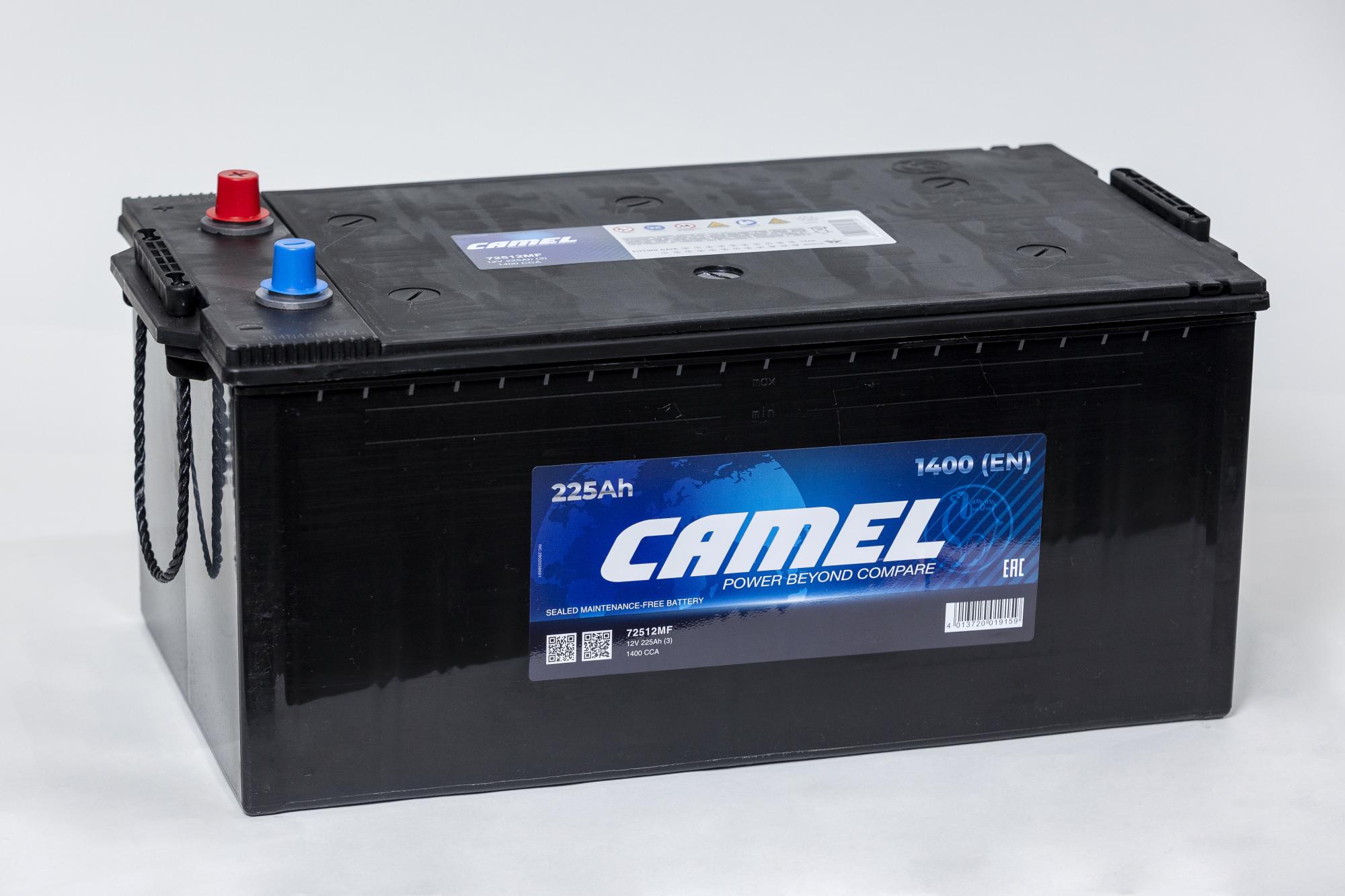 Аккумулятор автомобильный Camel 72512MF 225Ah 1400A ОП