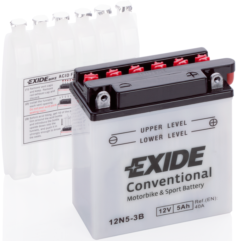 EXIDE Conventional 12N5-3B 5 Ah 40 A (120x60x130)