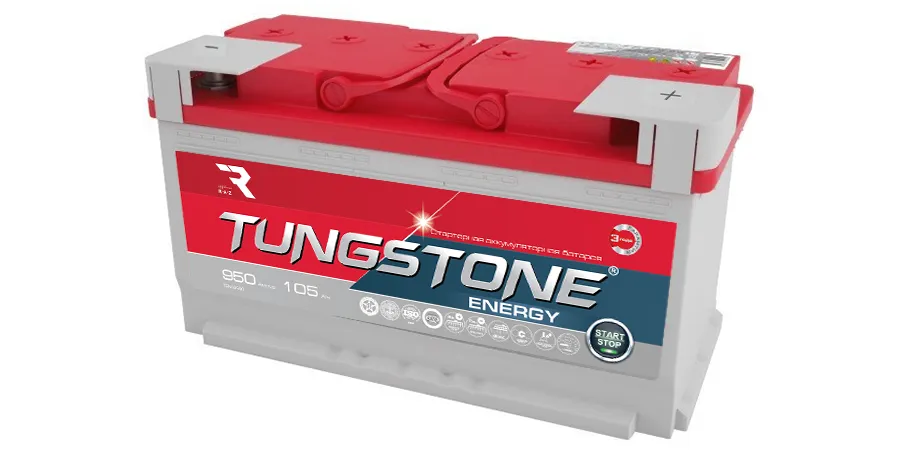 Аккумулятор автомобильный TUNGSTONE ENERGY 105Ah 950A ОП (353x175x190) L5