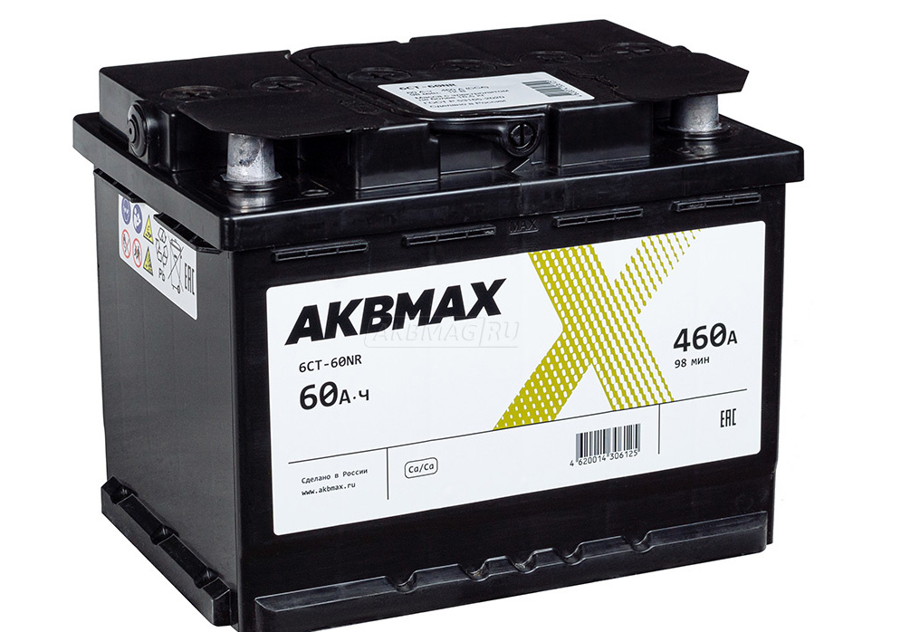 AKBMAX 60 А.ч ОП 460A (242x175x190) L2