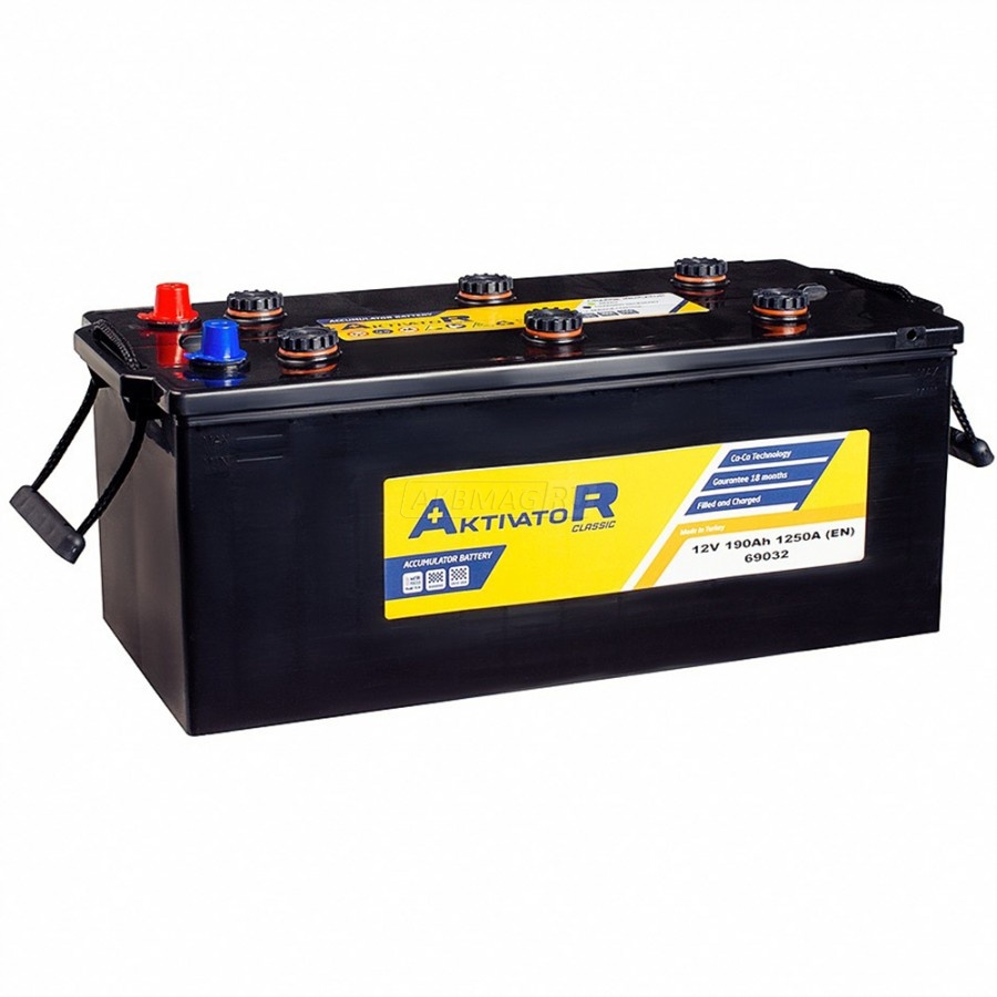 Аккумулятор Автомобильный AKTIVATOR 190Ah 1250A  ОП
