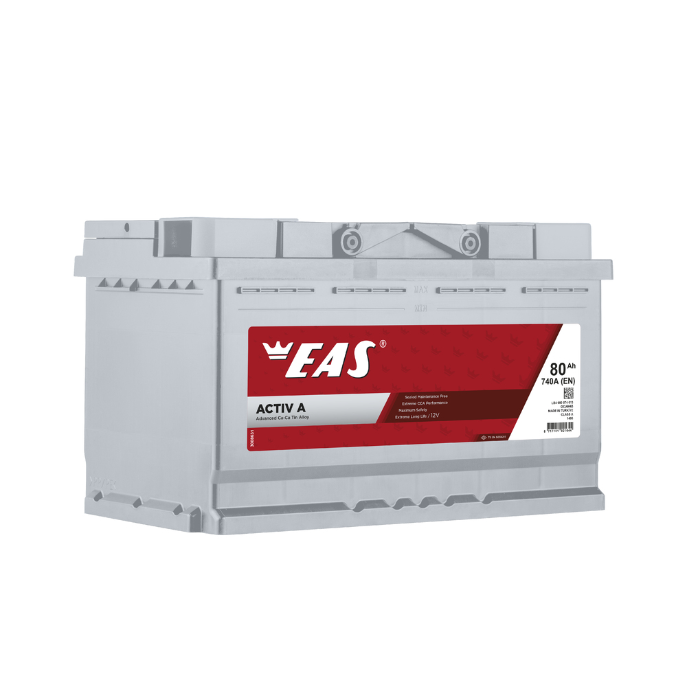 Аккумулятор автомобильный EAS DIN Lb4 80 А/ч ОБР низ