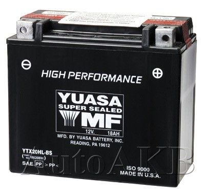 Аккумулятор мото YUASA YTX20HL-BS 18 Ач