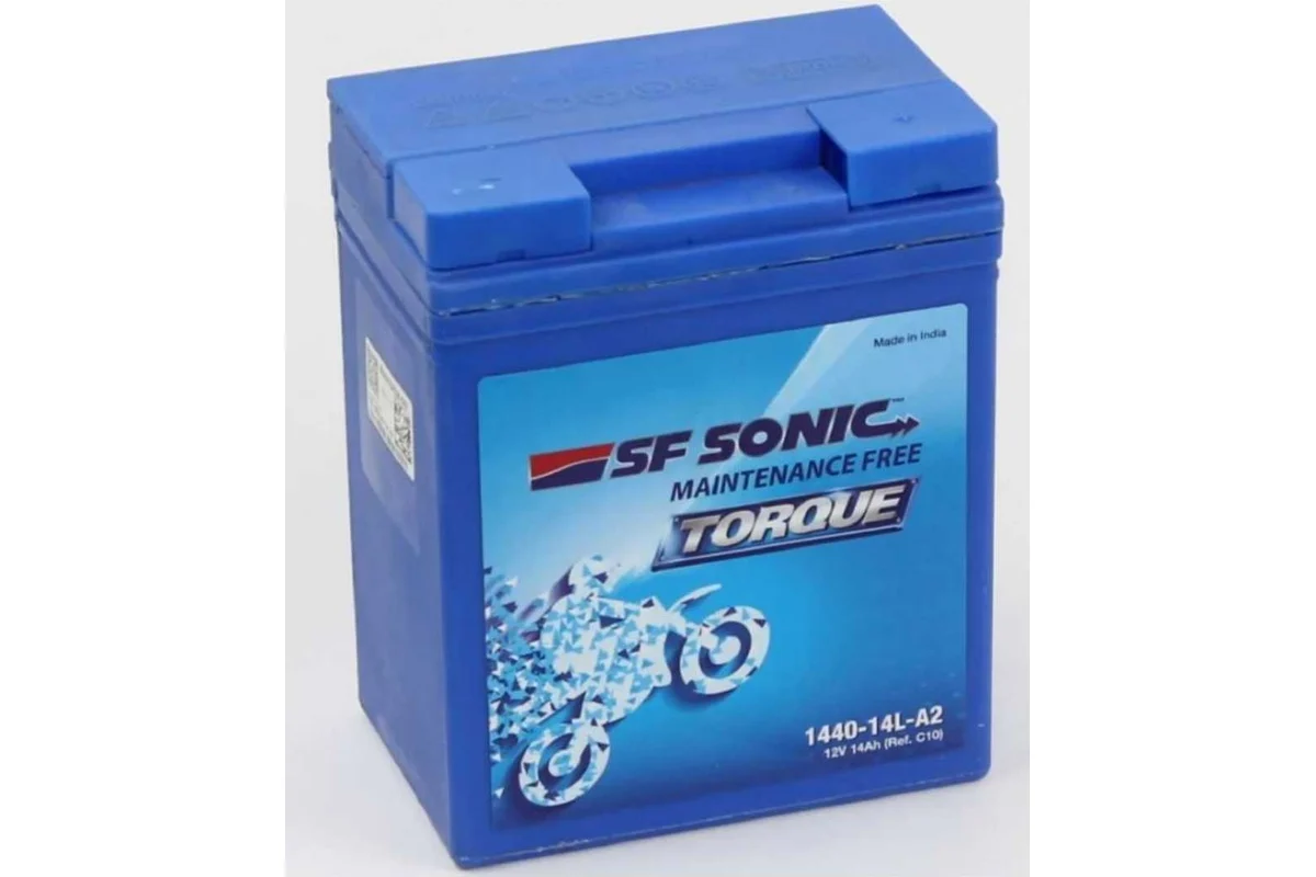 Аккумулятор мотоциклетный SF SONIC TORQUE 12V/14Ач YB14L-A2 (14L-A2) (136х91х166)
