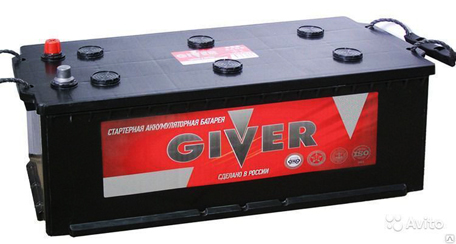 Аккумулятор грузовой Giver 6СТ-132 Ач обр.