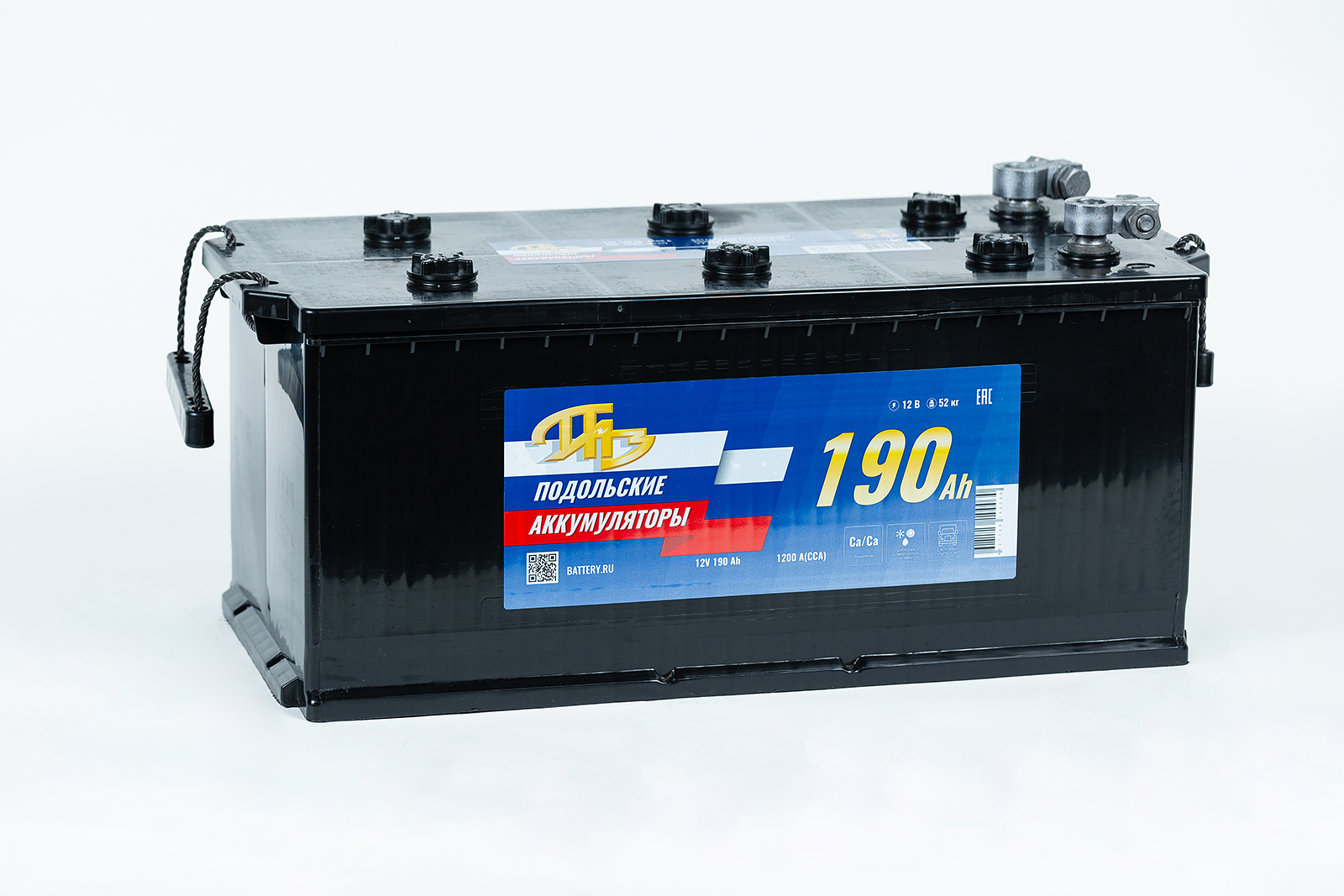 Аккумулятор грузовой ПАЗ 190 А.Ч 1150А ПП (525х240х245) D5