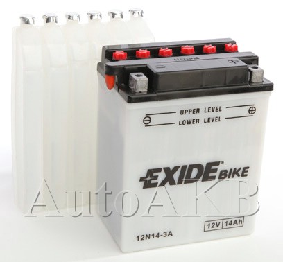 Аккумулятор мото EXIDE 12N14-3A 14 Ач