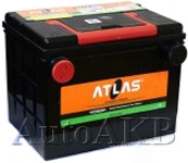 Аккумулятор автомобильный ATLAS MF78-670 6СТ-75 Ач боковые клеммы