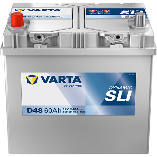 Аккумулятор автомобильный Varta Dynamic SLI D48 6СТ-60 Ач прям. (75D23R)
