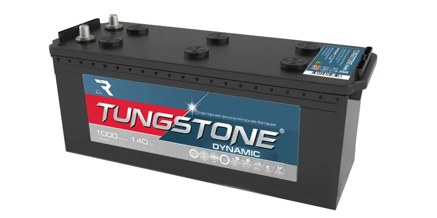 Аккумулятор автомобильный TUNGSTONE DYNAMIC 140 Ah 1000 A ОП (513x189x223) евро.конус