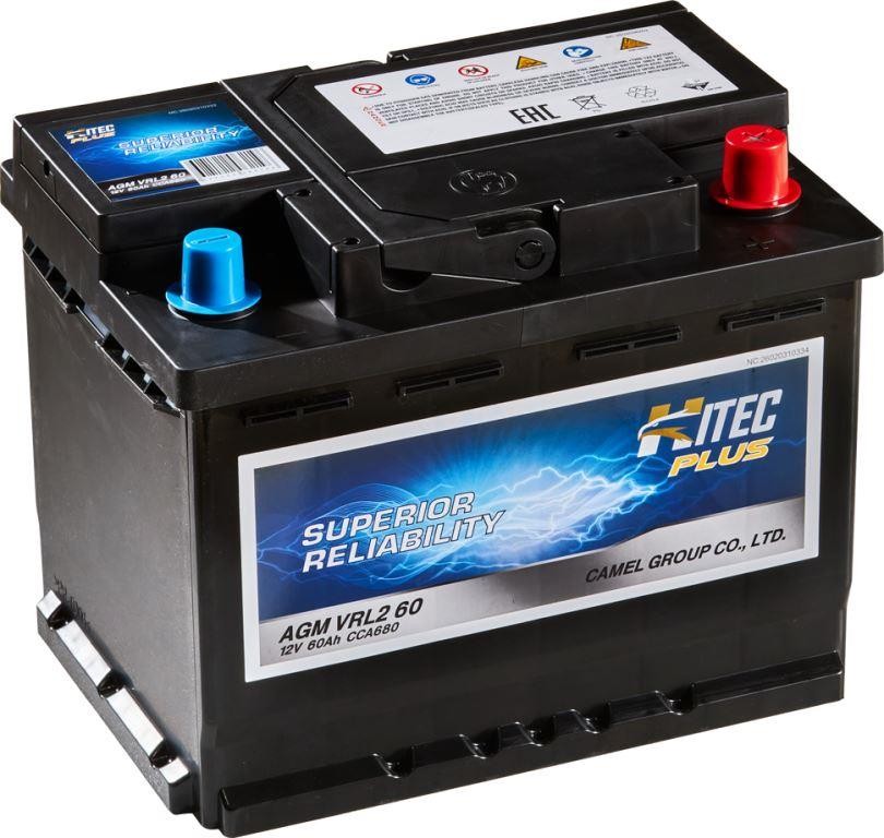 Аккумулятор HITEC AGM VRL2 60Ah 680A оп
