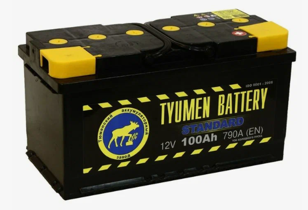 Аккумулятор автомобильный TYUMEN BATTERY STANDARD 6СТ-100 Ач обр.